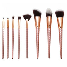 Konmison Makeup Brushes Set Rainbow Gradient Diamond Cosmetic Base Brush Foundation Eye shadow Blush Powder  Make up Brush Kit