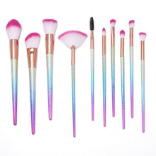 Konmison Makeup Brushes Set Rainbow Gradient Diamond Cosmetic Base Brush Foundation Eye shadow Blush Powder  Make up Brush Kit