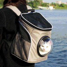 Fashion Travel Accessory Feather Space Capsule Transport Dog Bag for Small Puppy Chihuahua Pet Cat Carrier Backpack Crate Cage
